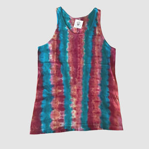 Tomcat Tie Dye Creations Men's Accordion/Striped Design Tank Multi, NWT-Size L